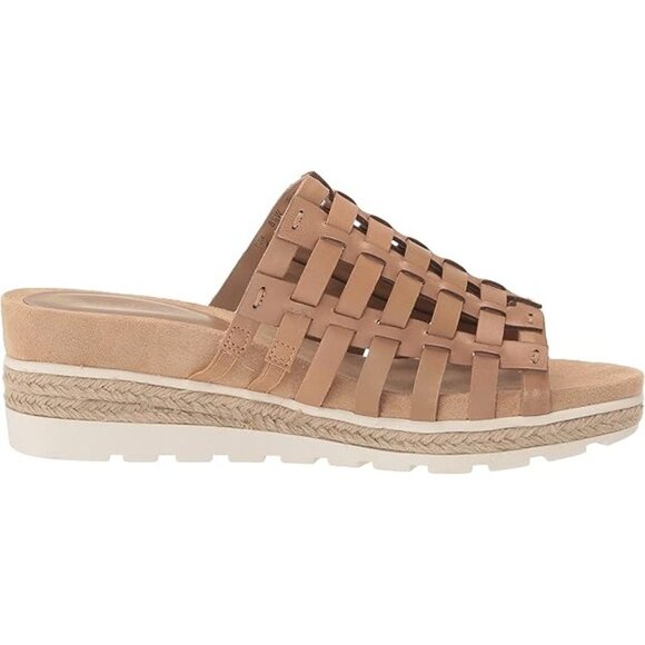 Bella Vita Oaklynn Wedge Sandal Leather Tan Sandal Women's Size 8M - Picture 5 of 9